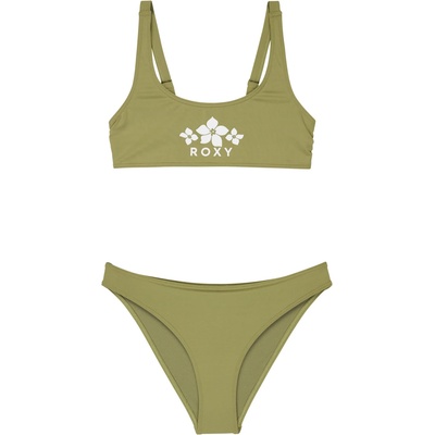 Roxy Детски комплект бикини Roxy Kid's Solid Active RG Bralette Set Bikini - Oil Green - размер 12 Years (750-2850-0215)