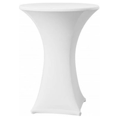 DENA Elastický poťah SAMBA na koktejlové stoly 60cm 180 g/m² biely
