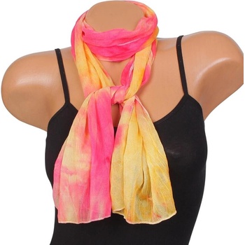 Тънък дамски шал в свежи цветове