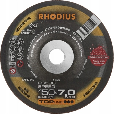 Rhodius brúsny kotúč 150 x 7,0 x 22,23 mm 210657