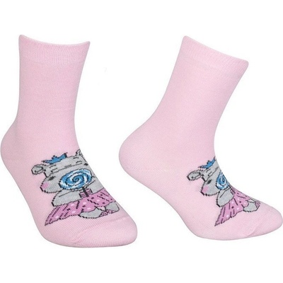Dievčenské ponožky My Hippo ružová