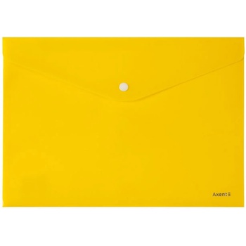 Папка джоб с копче Axent de Luxe А4+ Жълт (1303078-02-1412-26)