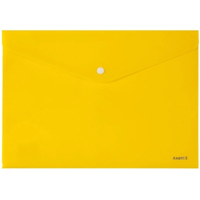 Папка джоб с копче Axent de Luxe А4+ Жълт (1303078-02-1412-26)