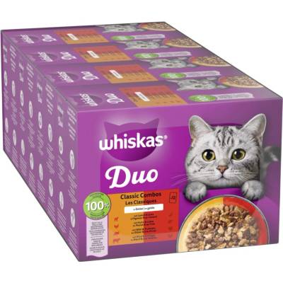 Jumbopack WHISKAS DUO Classic Combos v želé 96 x 85 g
