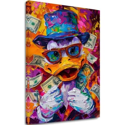 Obraz Money Duck | Talianske plátno - 100x150 cm