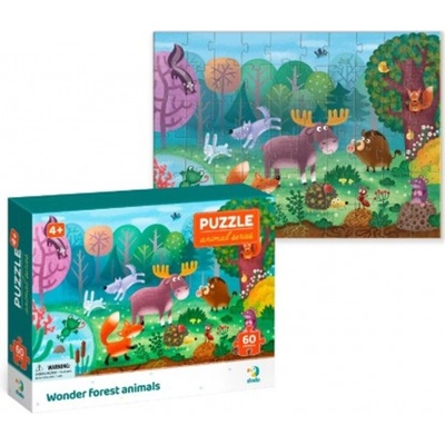 Teddies Lesní zvířátka 60 dielov