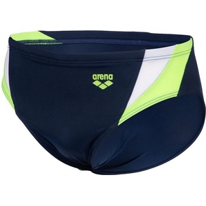 arena swim briefs panel navy/green/white s - uk32