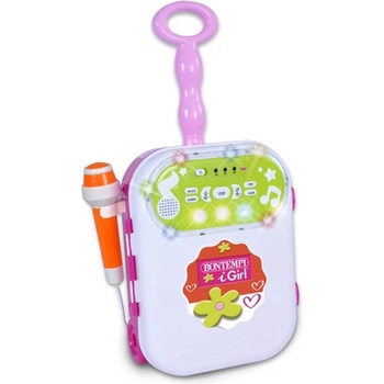 Bontempi Караоке количка Bontempi с MP3, запис на звук, 10 мелодии, 9 песни, светлинни ефекти