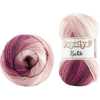 Kamgarn Příze Papatya Batik 554-28