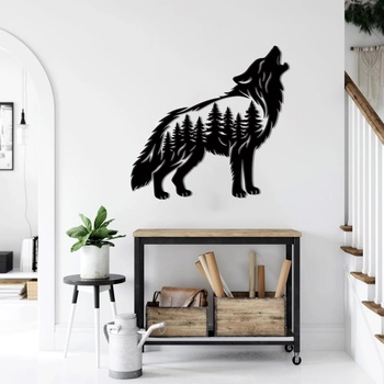 Decono Метална Декорация Горски Вълк