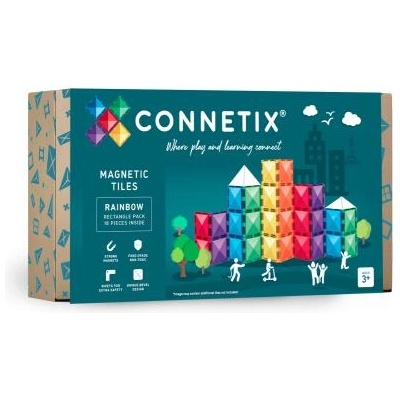 CONNETIX CONNETIX® Rainbow Rectangle Pack 18 pc магнитен строителен комплект 18 бр