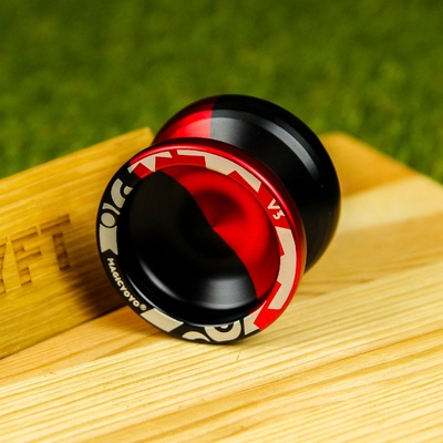 V3 MagicYoyo kovové yoyo s příslušenstvím Červená černá