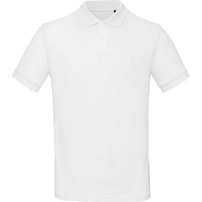 B&C Inspire polo /Men piqué polo bílá