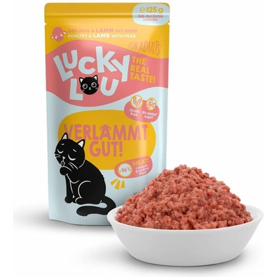 Lucky Lou Lifestage Adult s drůběžím a jehněčím masem 125 g
