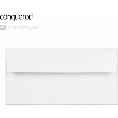 Sytě bílá obálka Conqueror 110x220 mm (DL)