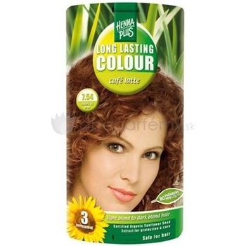 HennaPlus dlhotrvajúci farba na vlasy 7.54 Café Latte