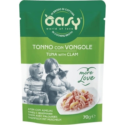 Oasy More Love tuňák a škeble 70 g