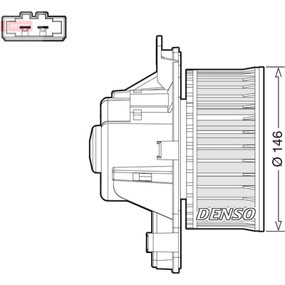 vnitřní ventilátor DENSO DEA21014