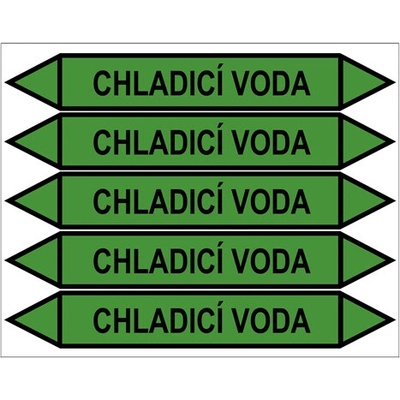 Značení potrubí, chladicí voda PZG 009006
