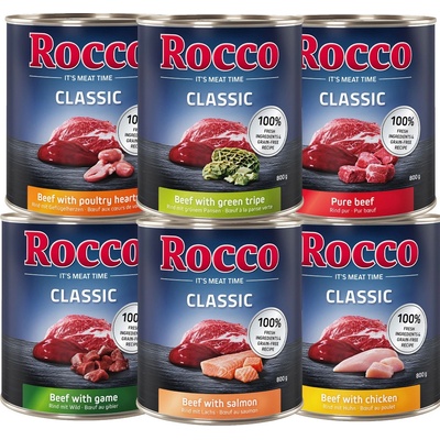 Rocco Classic Miešané balenie na skúšku 6 x 800 g