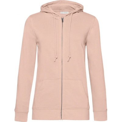 B & C dámská mikina na zip WW36B Soft Rose