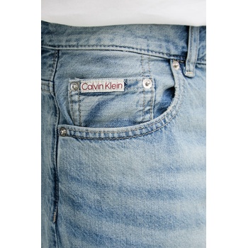 Calvin Klein Jeans къс панталон мъжки с добавен лен (LV04RF791G)