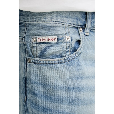 Calvin Klein Jeans къс панталон мъжки с добавен лен (LV04RF791G)
