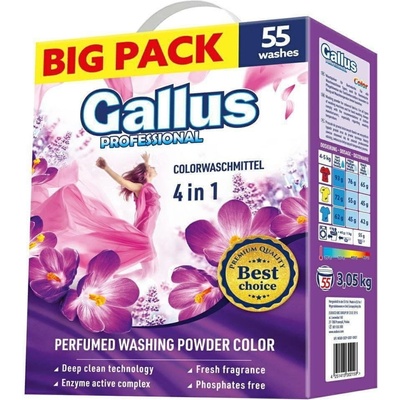 Gallus Professional 4v1 Prášok na pranie Color 3,05 kg