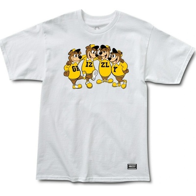Grizzly tričko sidelines Ss Tee Wht