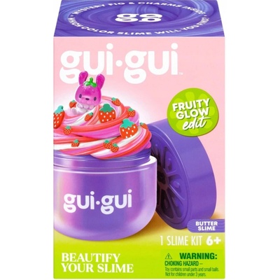 Moose Toys GUI GUI Fruity Glow Edit Jahodový Butter Slime s figúrkou 6+