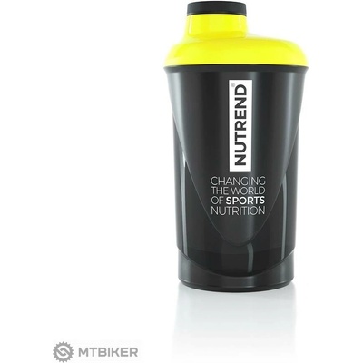 NUTREND šejkr, 600 ml, černožlutá