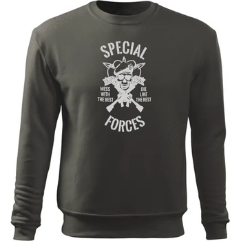Image 1 of DRAGOWA мъжки суитшърт Special Forces, сив 300г/м2 (5417)