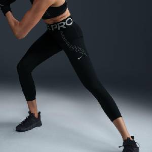 Nike Дамски клин Nike Womens Sculpt Dri-FIT High Rise 7/8 Performance Tights - Black/Reflectiv