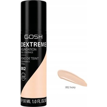 Gosh Dextreme plně krycí make-up 002 Ivory 30 ml