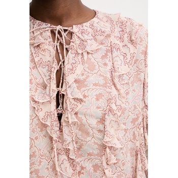 BOSS Orange блуза с волани дамска с вискоза C Borma (50557702)