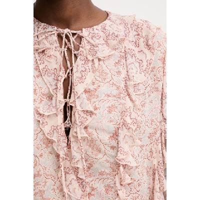 BOSS Orange блуза с волани дамска с вискоза C Borma (50557702)