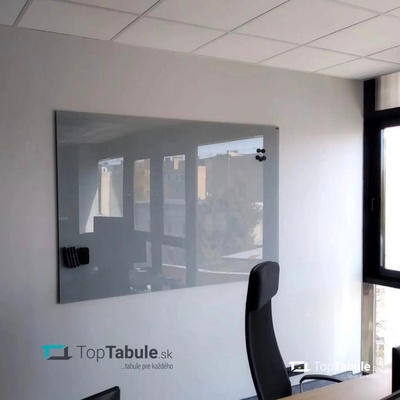 Toptabule.sk Sklenená magnetická tabuľa sivá 90 x 60 cm