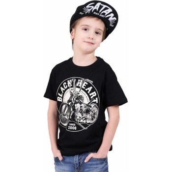 Image 1 of Black heart детска тениска black heart - chopper kid - ЧЕРЕН - 9628