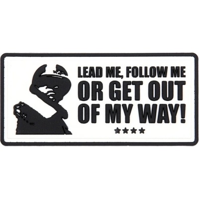 Nášivka 3D 101 Inc. Lead Me, Follow Me – bílá