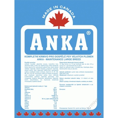 Anka Adult Large Breed 20 kg