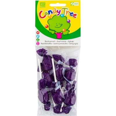 CANDY TREE Lízanky s príchuťou čierna ríbezľa bezlepkové BIO 7 x 10 g