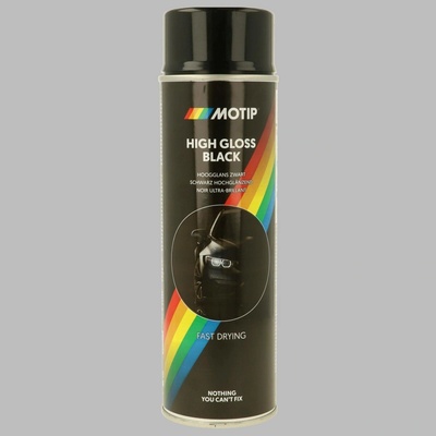 Motip High Gloss Black černá lesklá akrylový lak 500 ml