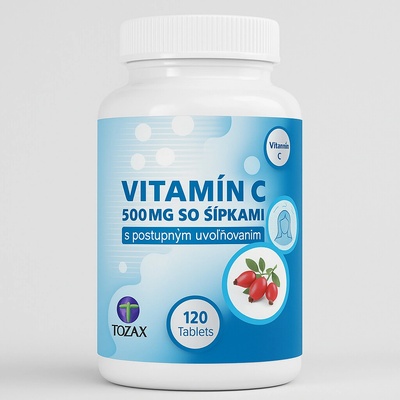 Tozax Vitamín C 500 mg so šípkami 120 tabliet