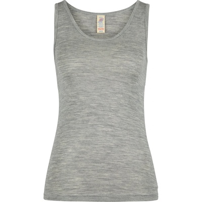Engel Дамско копринено термобельо Engel Women's Tank Top Merino base layer - Light Grey Melange - размер 42/44 (EU) (114-0520-0513)