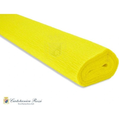 Italský krepový papír Cartotecnica Rossi 140g (50 x 250cm) - žlutá 775
