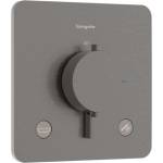 Hansgrohe Ecostat Comfort Q - Термостатичен смесител за вграждане, за 2 уреда, матиран черен хром 33717340 (33717340)