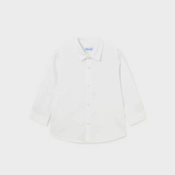 Image 1 of MAYORAL Риза с дълъг ръкав в бяло за бебе момче Майорал