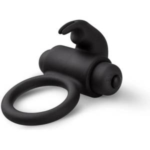 EasyToys Bunny - вибриращ пенис ринг - черен