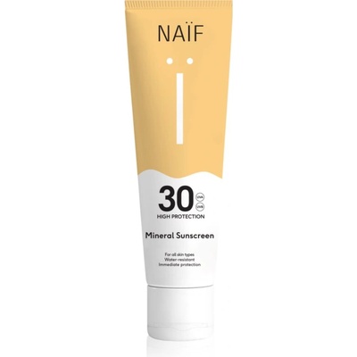 Naïf Sun Mineral Sunscreen SPF 30 слънцезащитни продукти SPF 30 водоустойчив 100ml