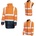 Active Gear Дълго яке/Парка, Reflect HV, 5в1, Оранжево/Тъмносиньо (HVREFOL)